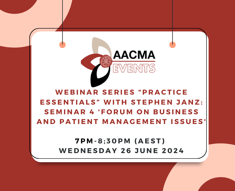 (RECORDING) Webinar Series “Practice Essentials” with Stephen Janz: Seminar 4 'Forum on Business and Patient Management Issues'